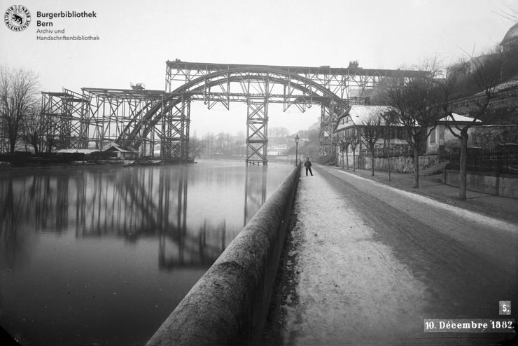 Kirchenfeldbrücke-Bauarbeit