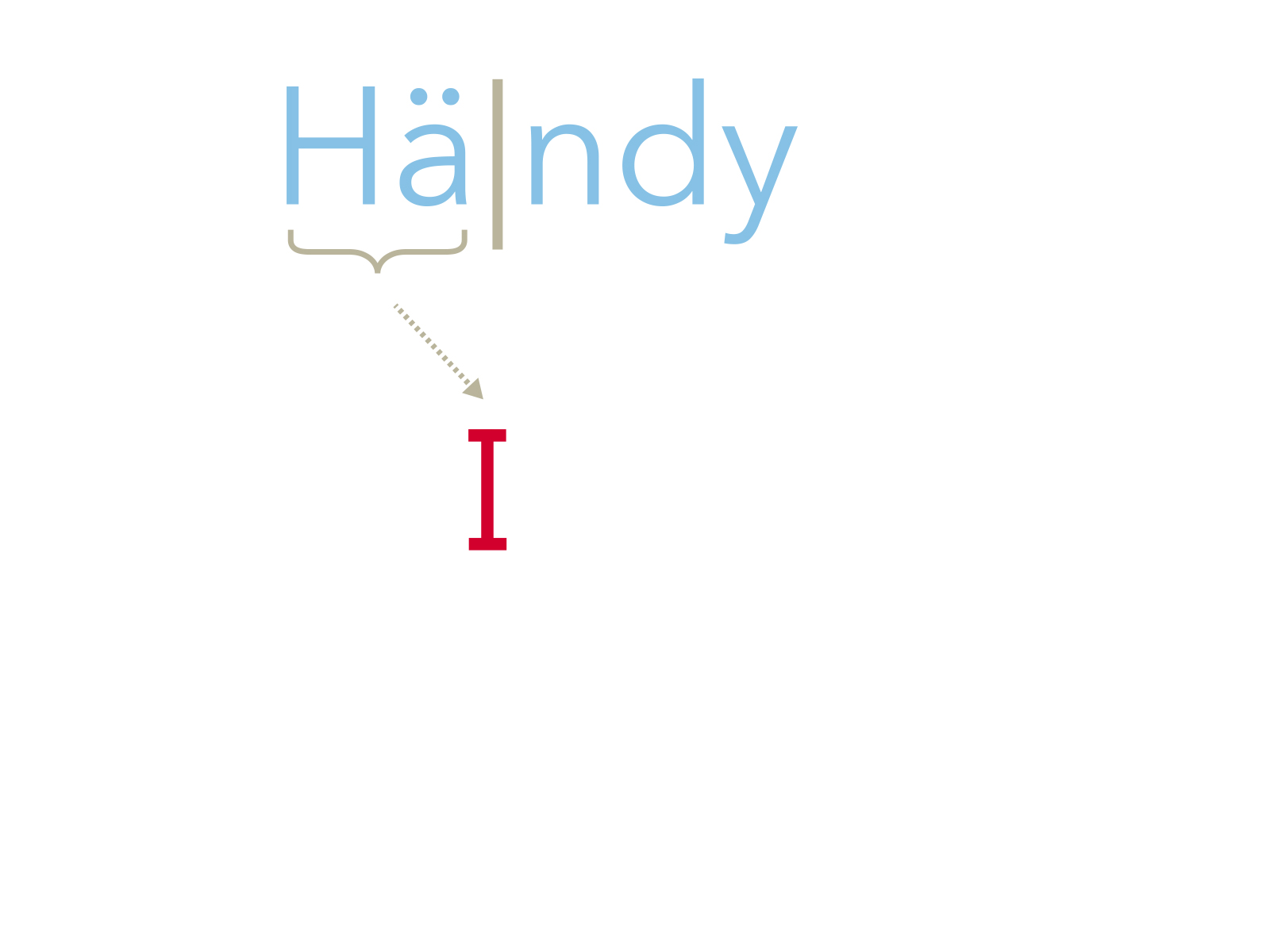 Matteänglisch: Händy, Schritt 2
