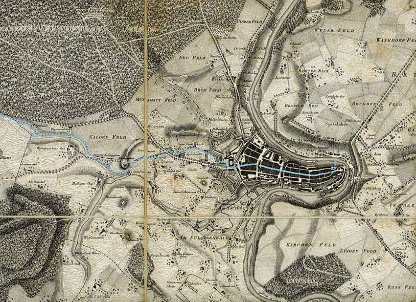 Stadtbach um 1811